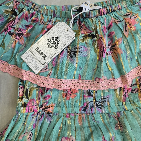 NWT Barok Paris tiered off shoulder dress - Picture 6 of 8